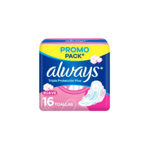 Toallas Always Triple Prot.Plus C/Alas X 16 Unid