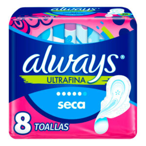 Toallas Always Ultrafina Seca C/Alas X 8 Unid