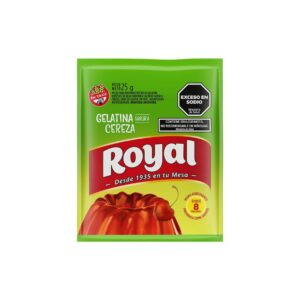 Gelatina Royal Cereza Sin Azucares X 25 Gr