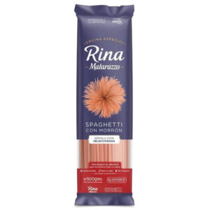 Fideos Rina Matarazzo Spaghetti C/Morron X 500 Gr