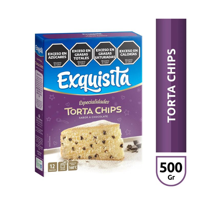 Torta Exquisita Espec.Chips Chocol X 500 Gr