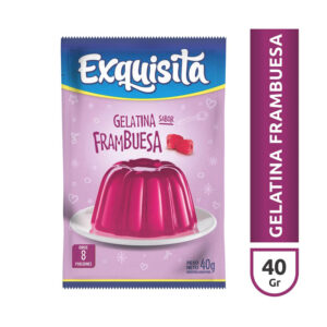 Gelatina Exquisita Frambuesa X 40 Gr