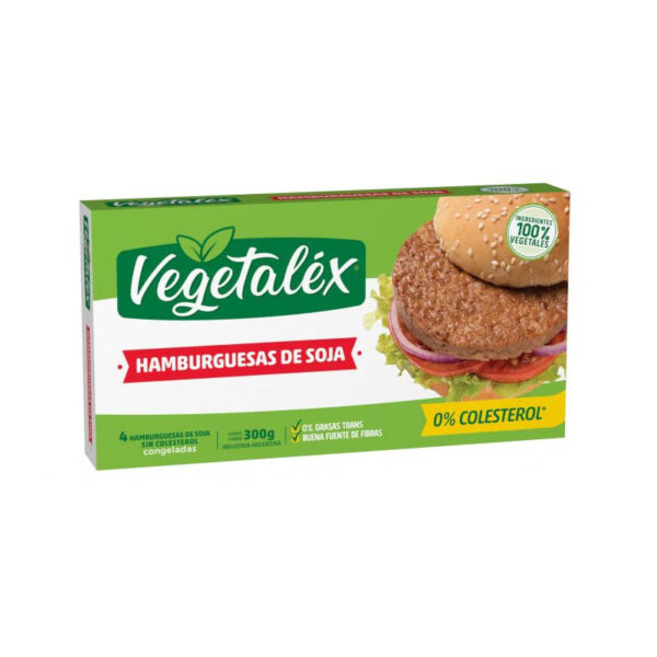 Hamburguesas Soja Vegetalex X 4 Unid