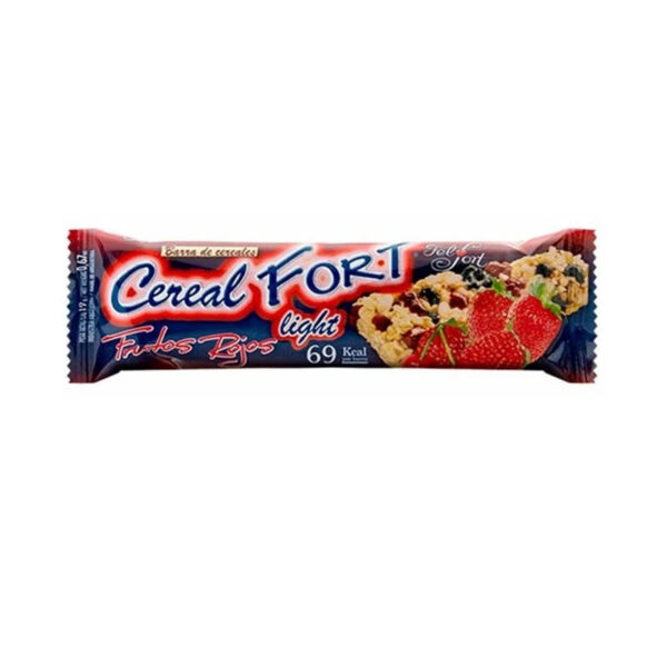 Barra Cereal Fort Light Frutos Rojos X 19 Gr