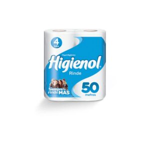 Papel Higienol Rinde H/Simp.4X50Mts X 4 Unid