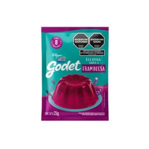 Gelatina Godet Sabor Frambuesa X 25 Gr