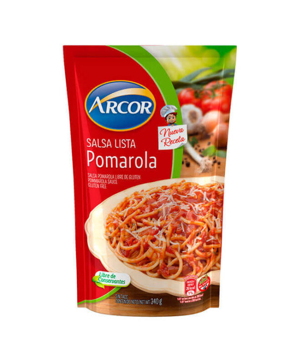 Salsa Arcor Pomarola Nueva Receta X 340 Gr