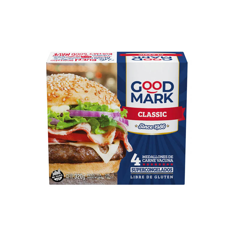 Hamburguesa Good Mark Tradicional X 320 Gr