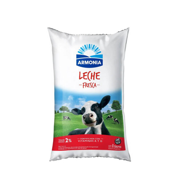 Leche Armonia Ultra Parc.Desc 2% Fresca X 1 Lt