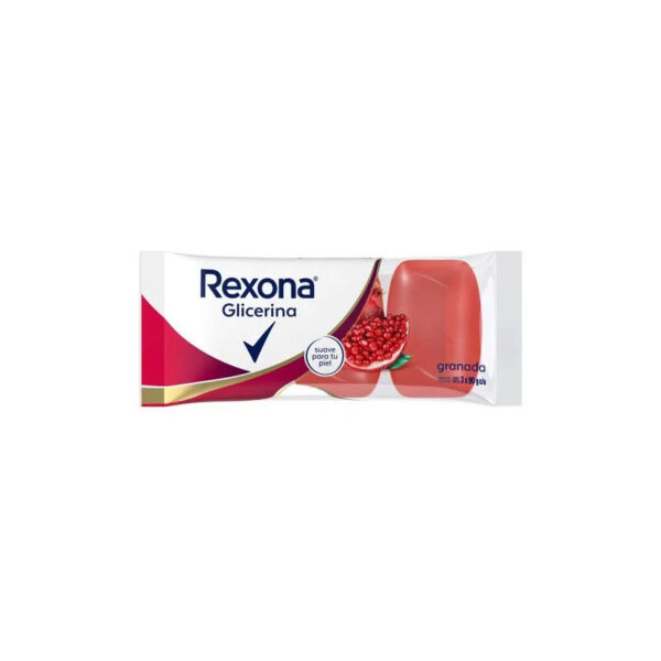 Jabon Tocador Rexona Glicerina Fr.Rojos X 3 Unid