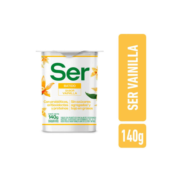 Yogur Ser Batido Desc.Vainilla C/Prob X 140 Gr