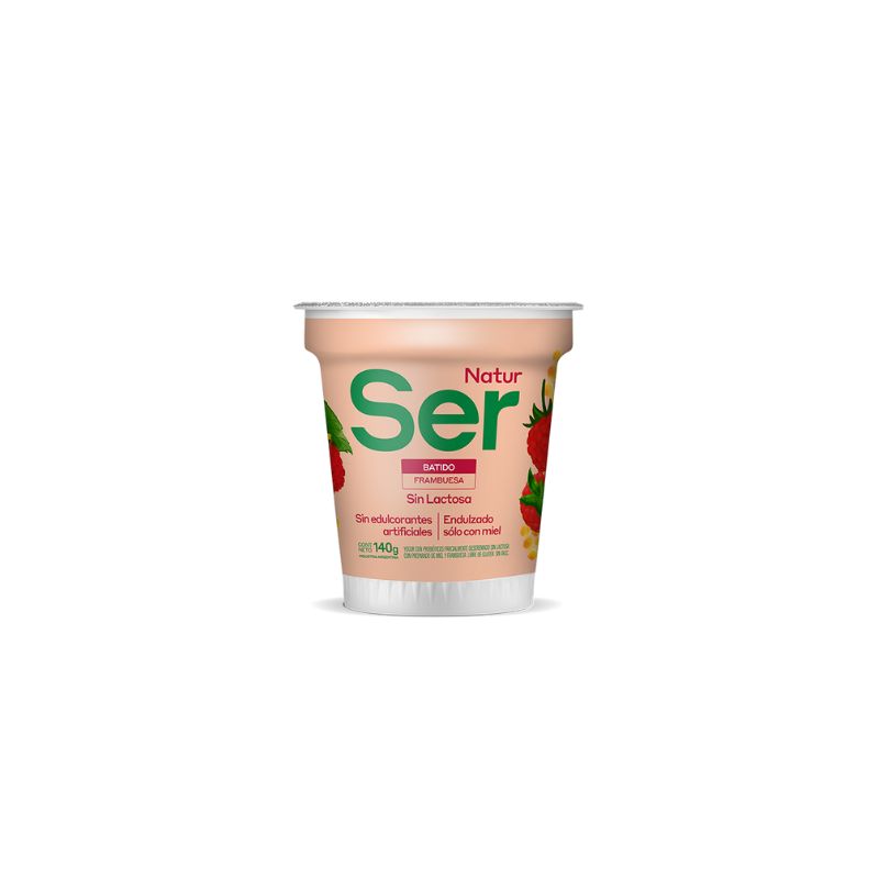 Yogur Ser Free Batido Frutilla/Frambuesa X 140 Gr