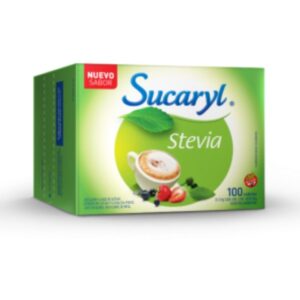 Edulcorante Sucaryl Stevia En Sobres X 100 Unid
