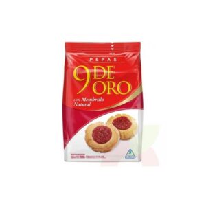 Galletitas 9 De Oro Pepas Membrillo X 200 Gr