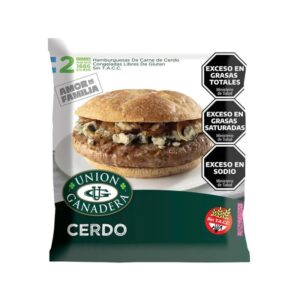Hamburguesa Union Ganadera De Cerdo X 2 X 166 Gr