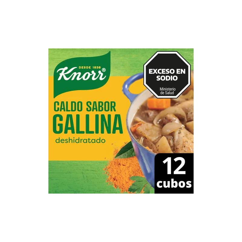 Caldo Knorr De Gallina X 12 Unid