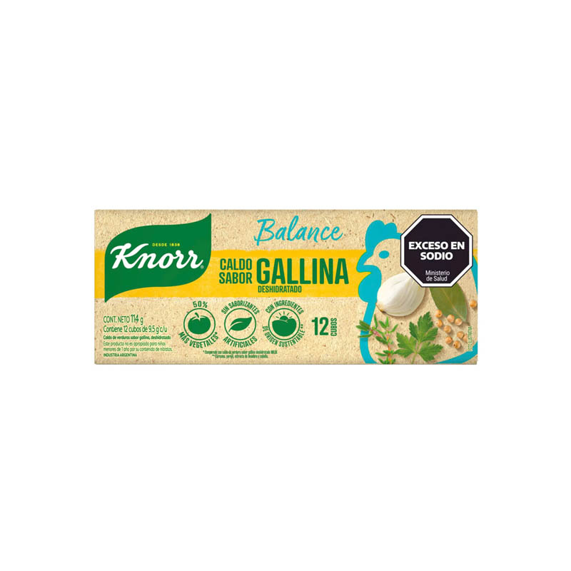 Caldo Knorr De Gallina Balance X 12 Unid