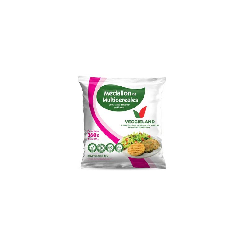 Medallon De Multicereales Veggieland X 360 Gr