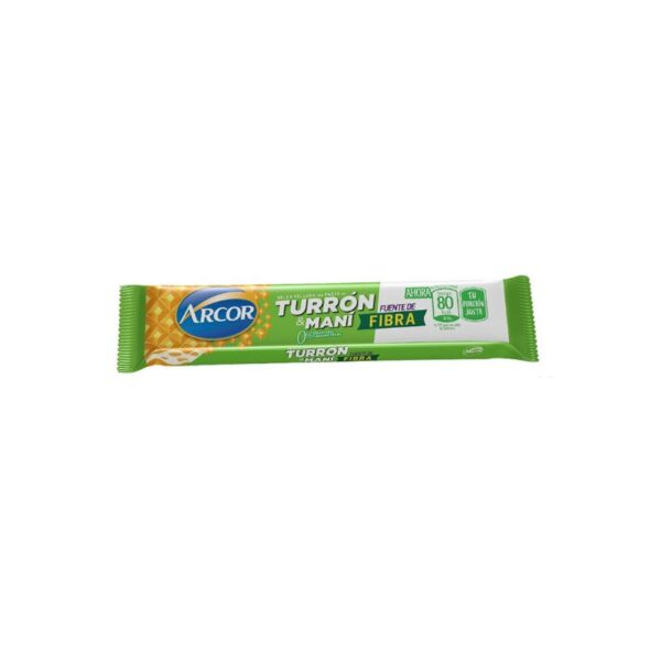 Turron De Mani Arcor Fibra X 25 Gr