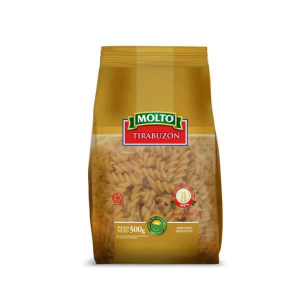 Fideos Molto Integral Tirabuzon X 500 Gr