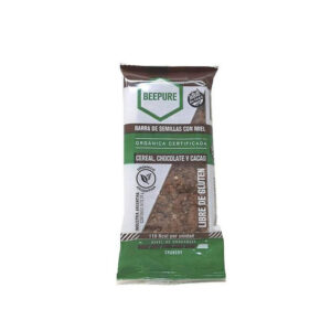 Barra Cereal Beepure Cacao Con Chocolate X 1 Unid