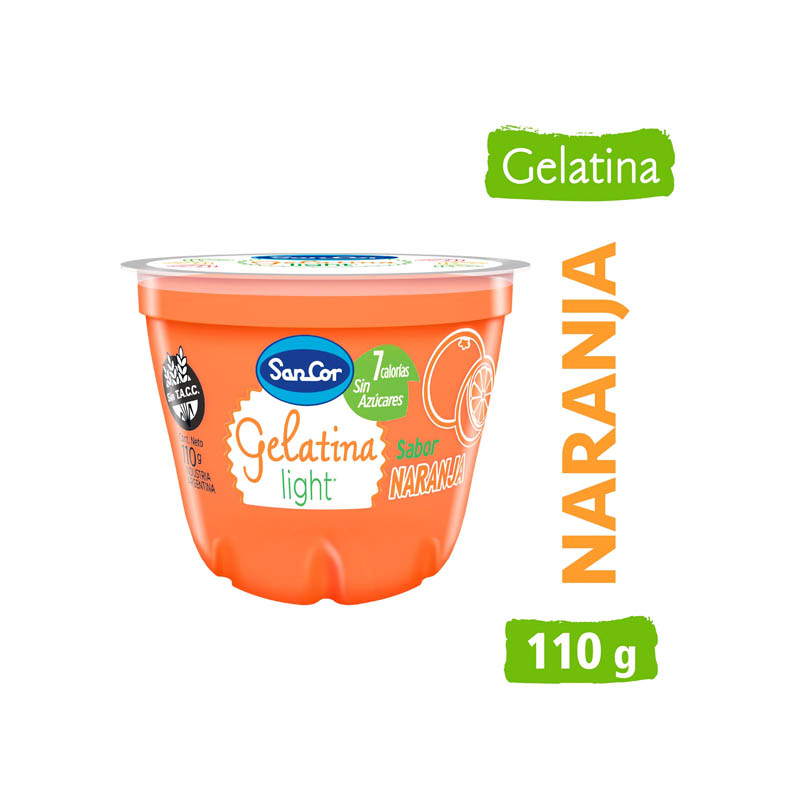 Gelatina Sancor Light Naranja X 110 Gr