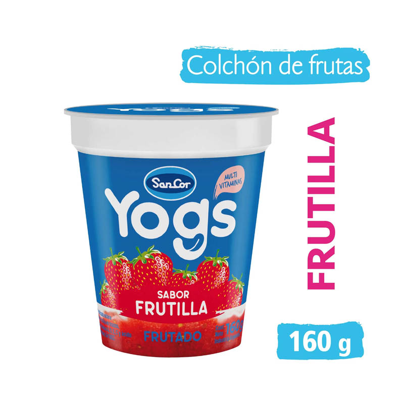 Yogur Yogs Con Colchon Frutillas X 160 Gr