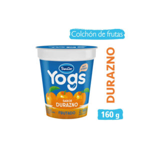 Yogur Yogs Con Colchon De Duraznos X 160 Gr