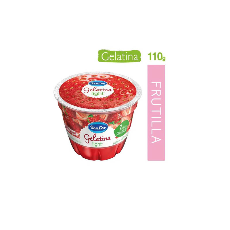Gelatina Sancor Light Frutilla X 110 Gr