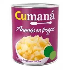 Anana Cumana En Trozos En Almibar X 836 Gr