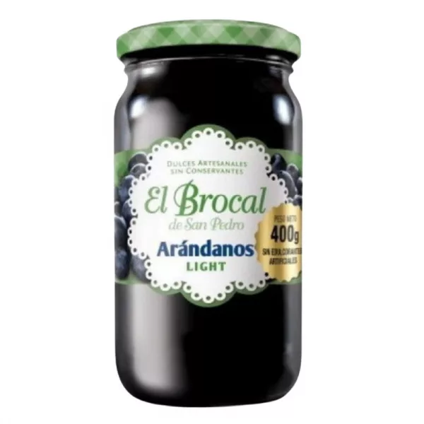 Mermelada El Brocal Arandanos Light X 400 Gr