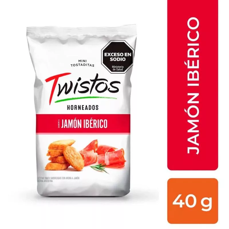 Minitostaditas Twistos Jamon Iberico X 40 Gr