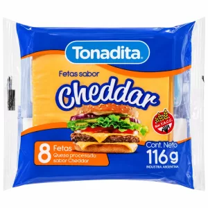 Queso Tonadita Cheddar En Fetas x 116 Gr – 8 Fetas