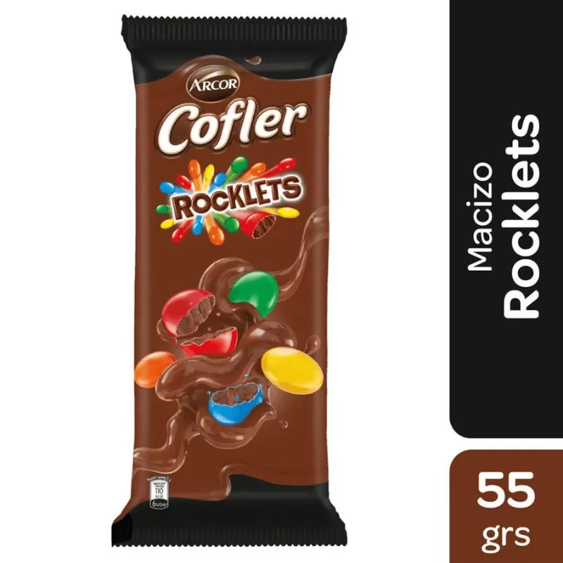Chocolate Cofler Con Rocklets X 55 Gr