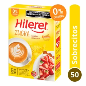Edulcorante Hileret Zucra X 50 Unid