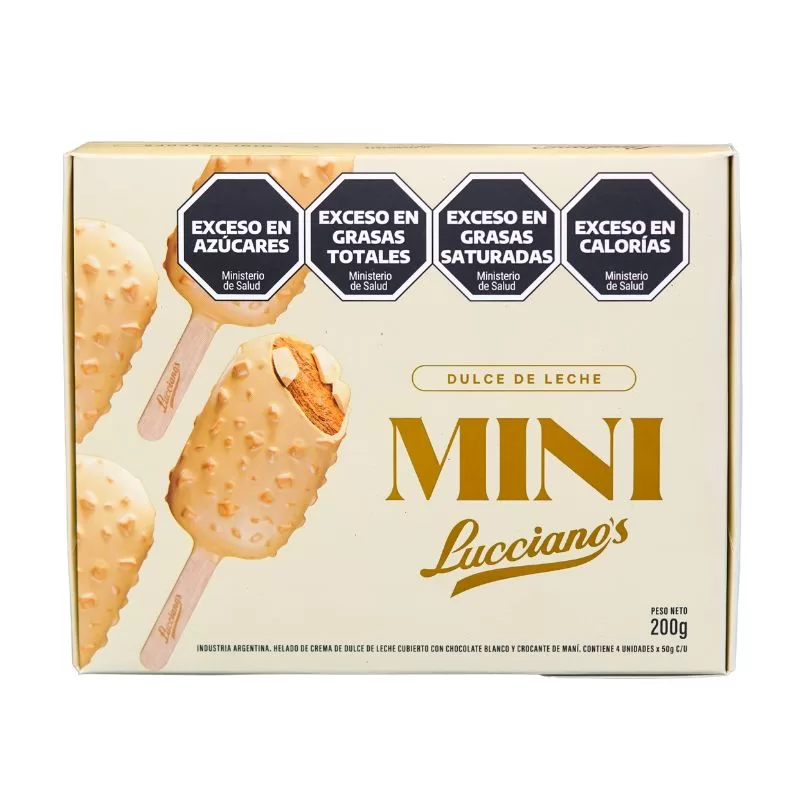 Helado Lucciano'S Mini Dulce De Leche X 200 Gr