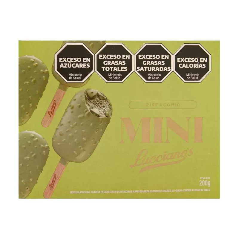 Helado Lucciano'S Mini Pistacho X 200 Gr