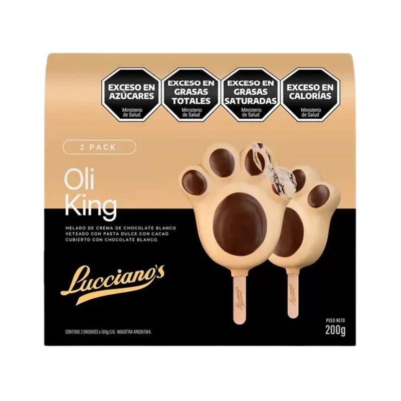 Helado Lucciano'S Palito Oli King X 200 Gr