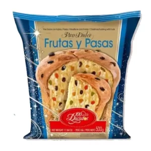 Pan Dulce 100 Ducados Con Frutas Seca X 500 Gr