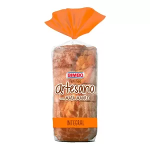 Pan Bimbo Artesano Integral Masa Madre X 400 Gr