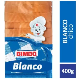 Pan Bimbo Blanco Con Vitamina A X 400 Gr