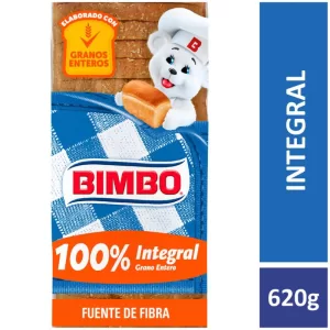 Pan Bimbo Integral Grano Entero X 620 Gr