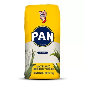 Harina Pan De Maiz Blanco X 1 Kg