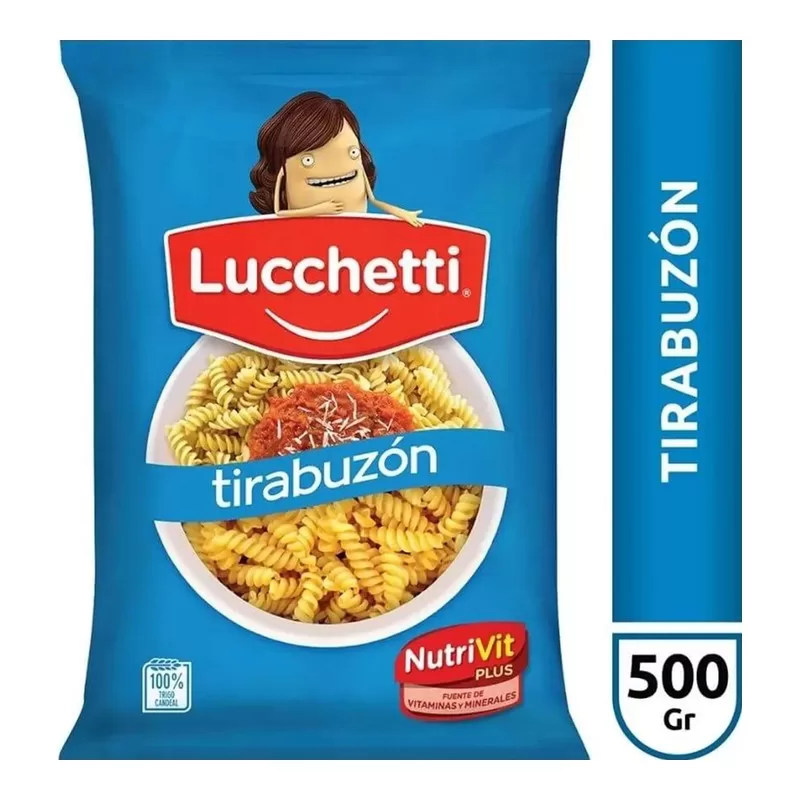 Fideos Lucchetti Tirabuzon N.2 X 500 Gr