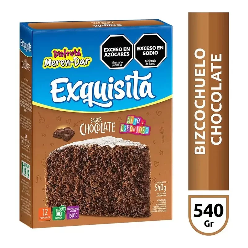 Bizcochuelo Exquisita Chocolat X 540 Gr