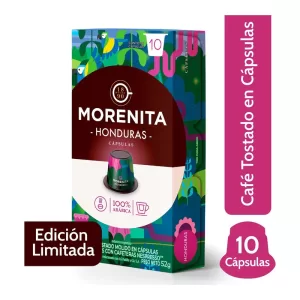 Capsulas Cafe Morenita Hondura X 10 Unid