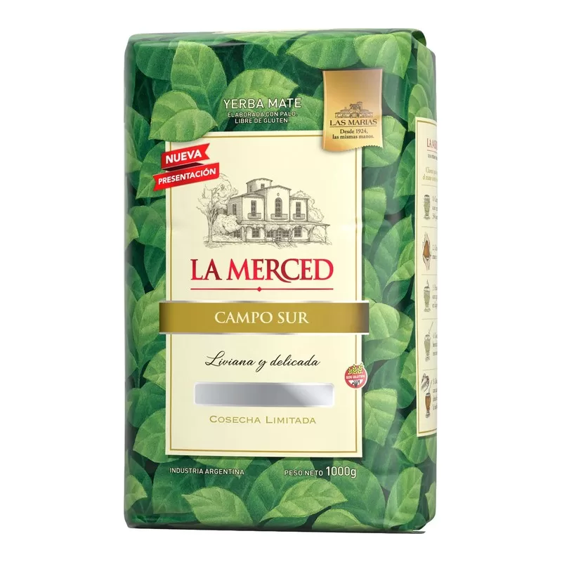 Yerba Mate La Merced Campo Sur X 1 Kg