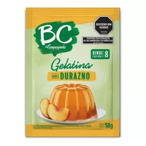 Gelatina Bc Campagnola Durazno X 18 Gr