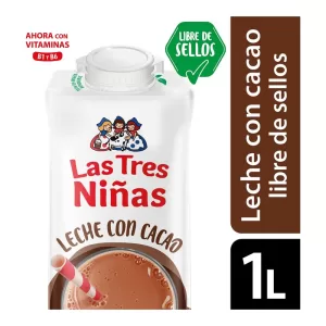 Leche Las Tres Niñas Con Cacao X 1 Lt