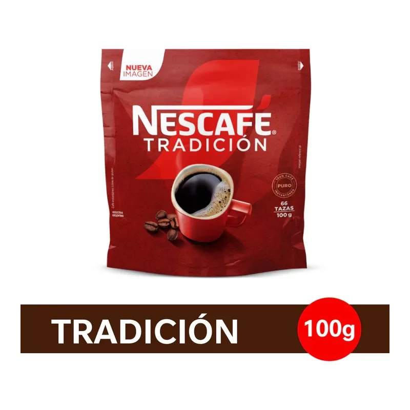 Cafe Nescafe Tradicion 100% Pu X 100 Gr